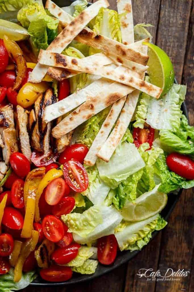 Grilled Tequila Lime Chicken Taco Salad Cafe Delites