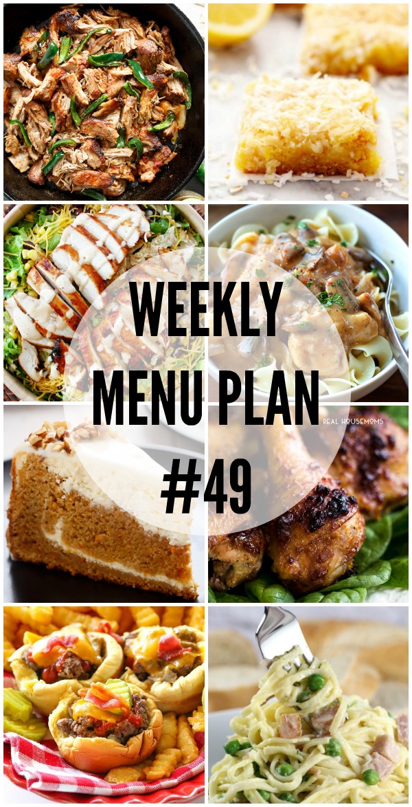 Weekly Menu Plan #49 - The Girl Who Ate Everything