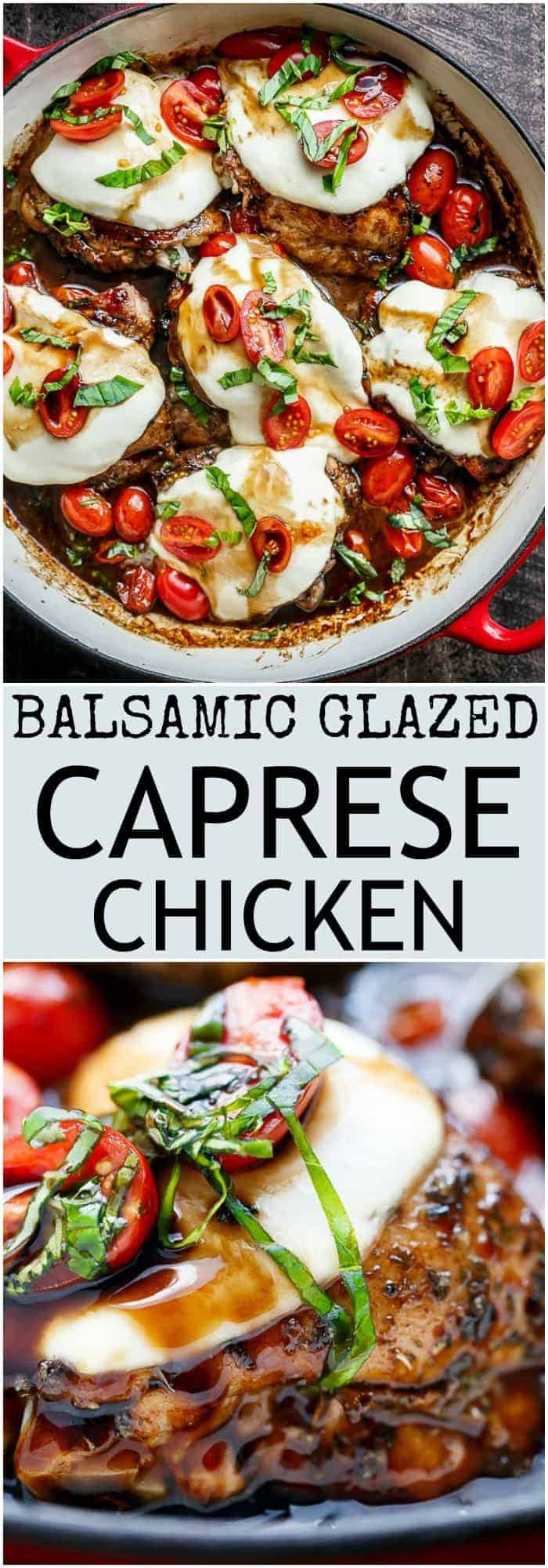 Balsamic Glazed Caprese Chicken Cafe Delites