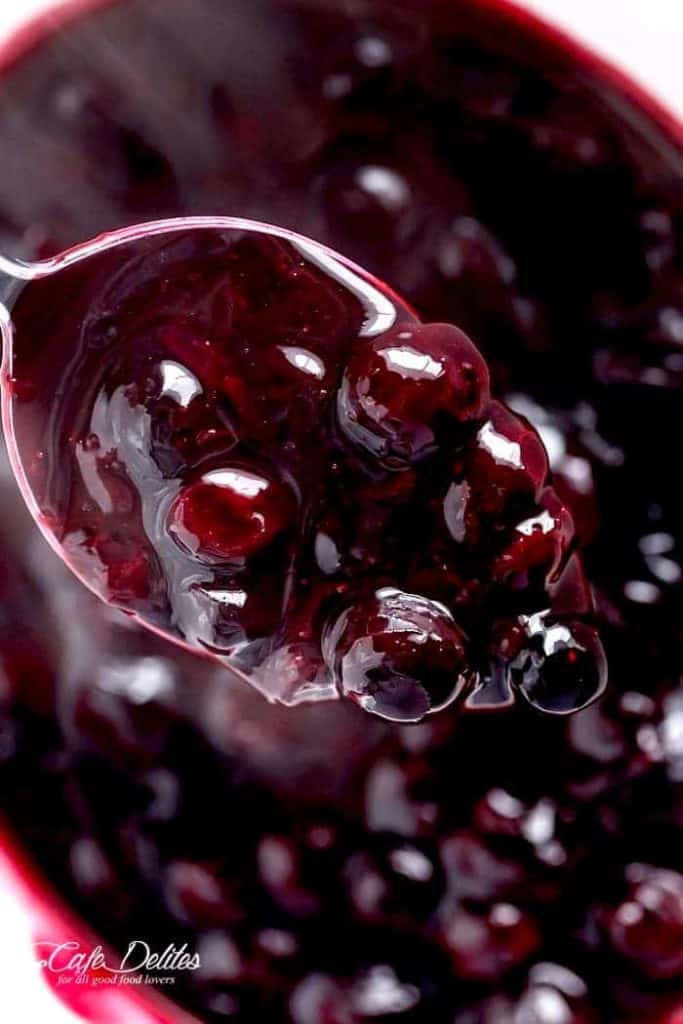 Homemade Blueberry Sauce Cafe Delites