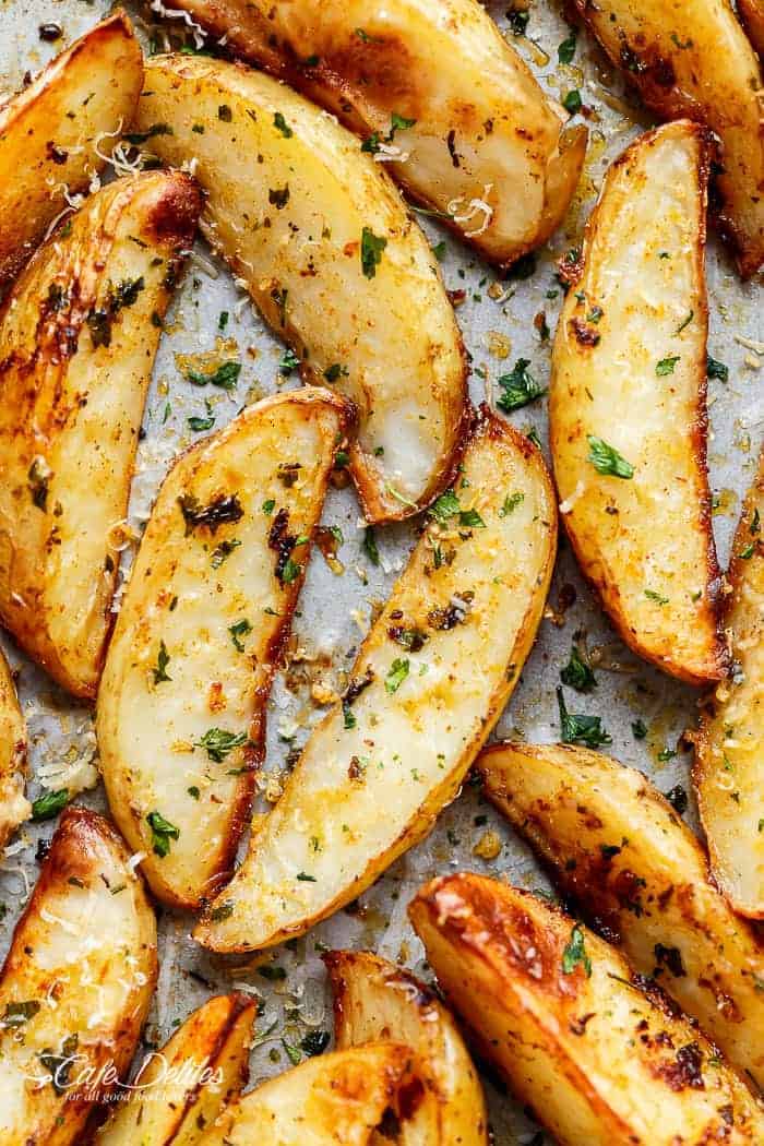 recipe potatoes jacket baked Crispy Delites  Potato Wedges Cafe Garlic Baked