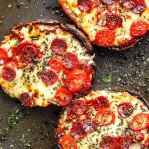 10-minute Portobello Pizzas