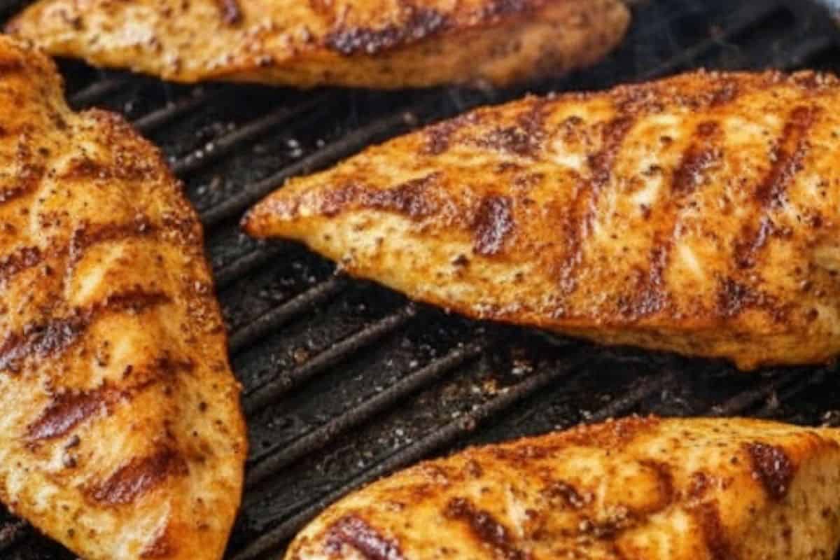 Coat each fillet with Cajun seasoning on both sides. Heat oil in a grill pan over medium-high heat and cook the chicken until golden and crispy.