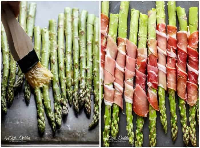 Garlic Butter Prosciutto Wrapped Asparagus are simple and quick to make Garlic Butter Prosciutto Wrapped Asparagus