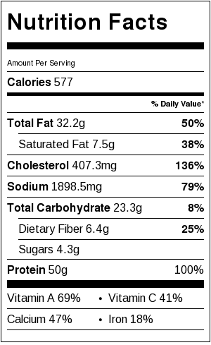 skinny-lemon-garlic-shrimp-caesar-salad-nutrition-label