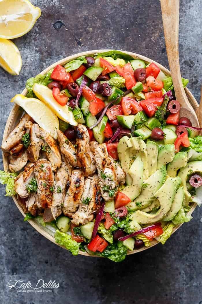 healthy salads with chicken