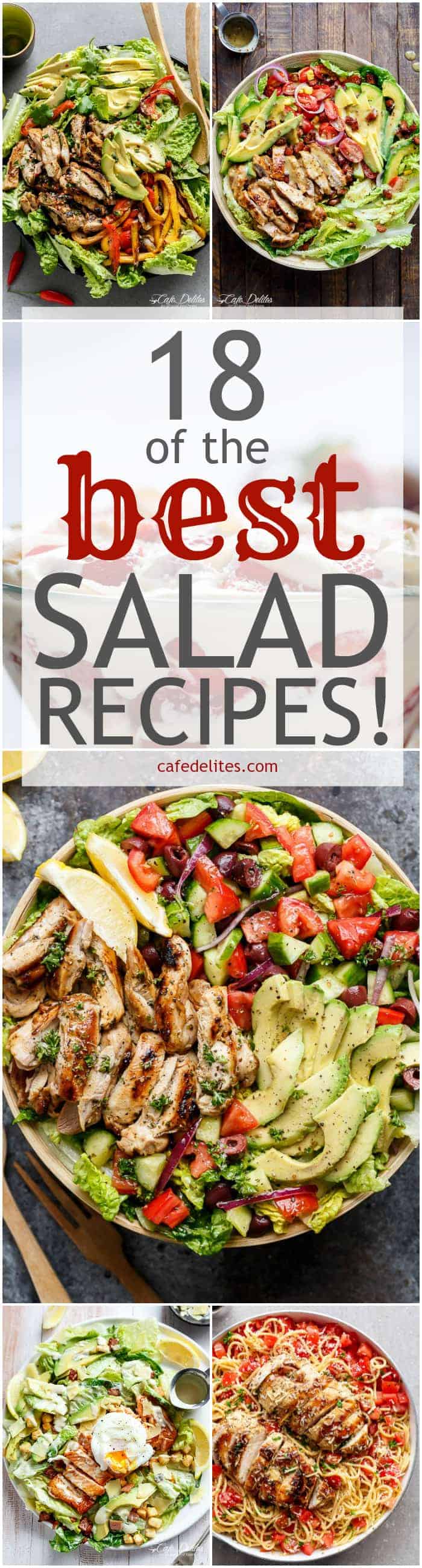 18 Best Salad Recipes | https://cafedelites.com