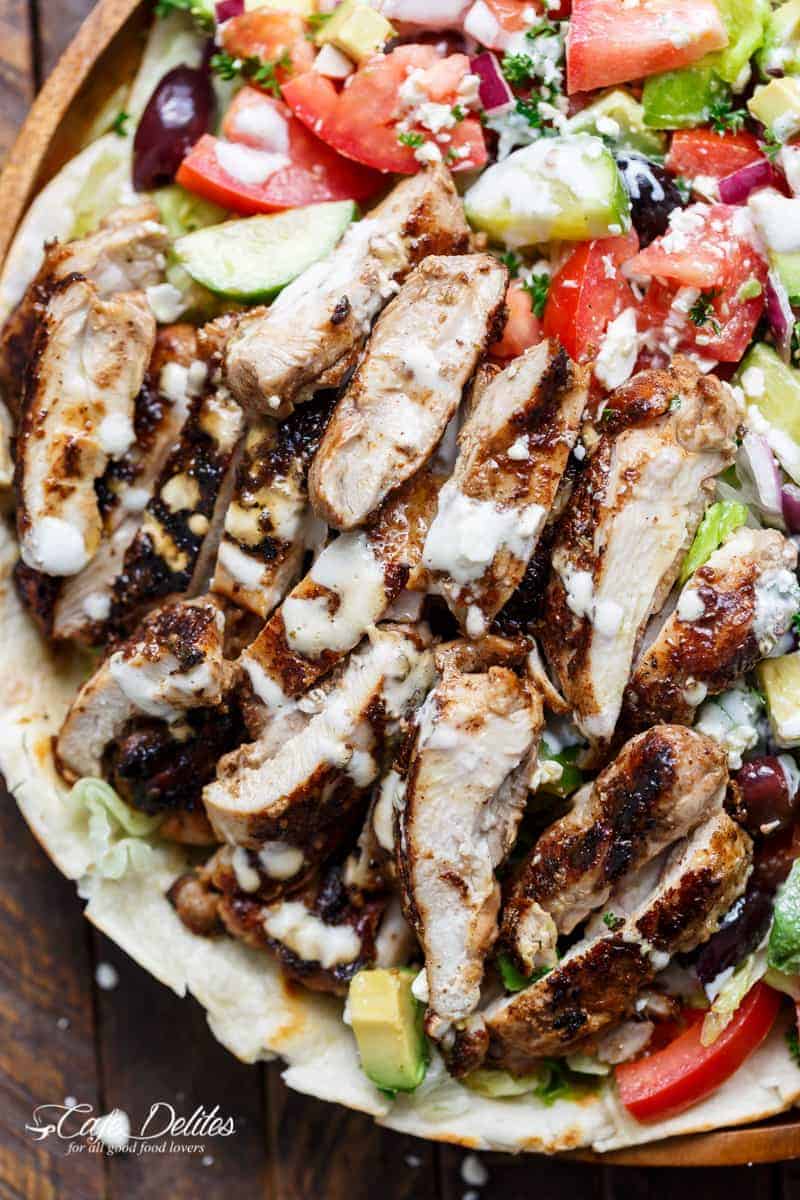 Chicken Shawarma Salad {Authentic Recipe!} - FeelGoodFoodie