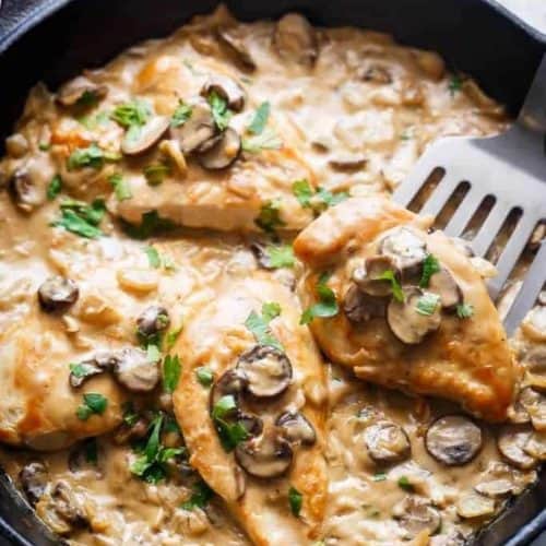 Creamy Champagne Chicken - Cafe Delites