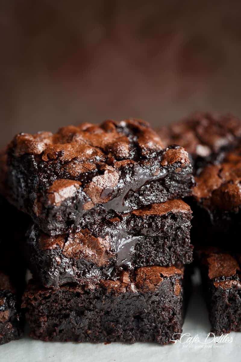 Best Fudgy Cocoa Brownies - Cafe Delites