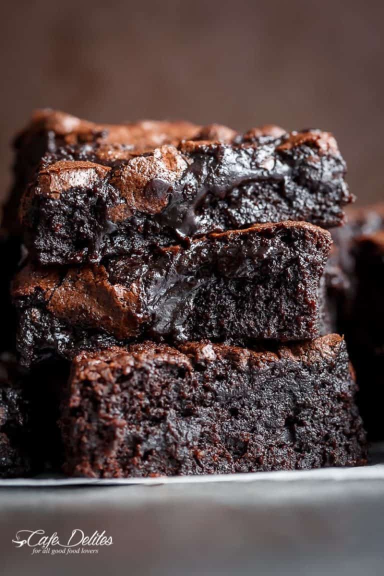 Best Fudgy Cocoa Brownies - Cafe Delites