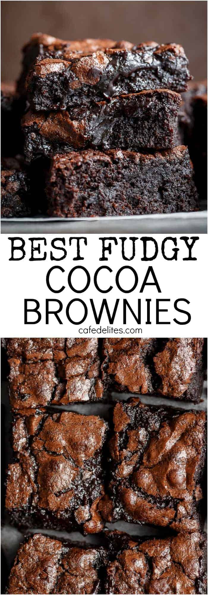 Fudgy Chocolate Brownies - Recipes by Carina