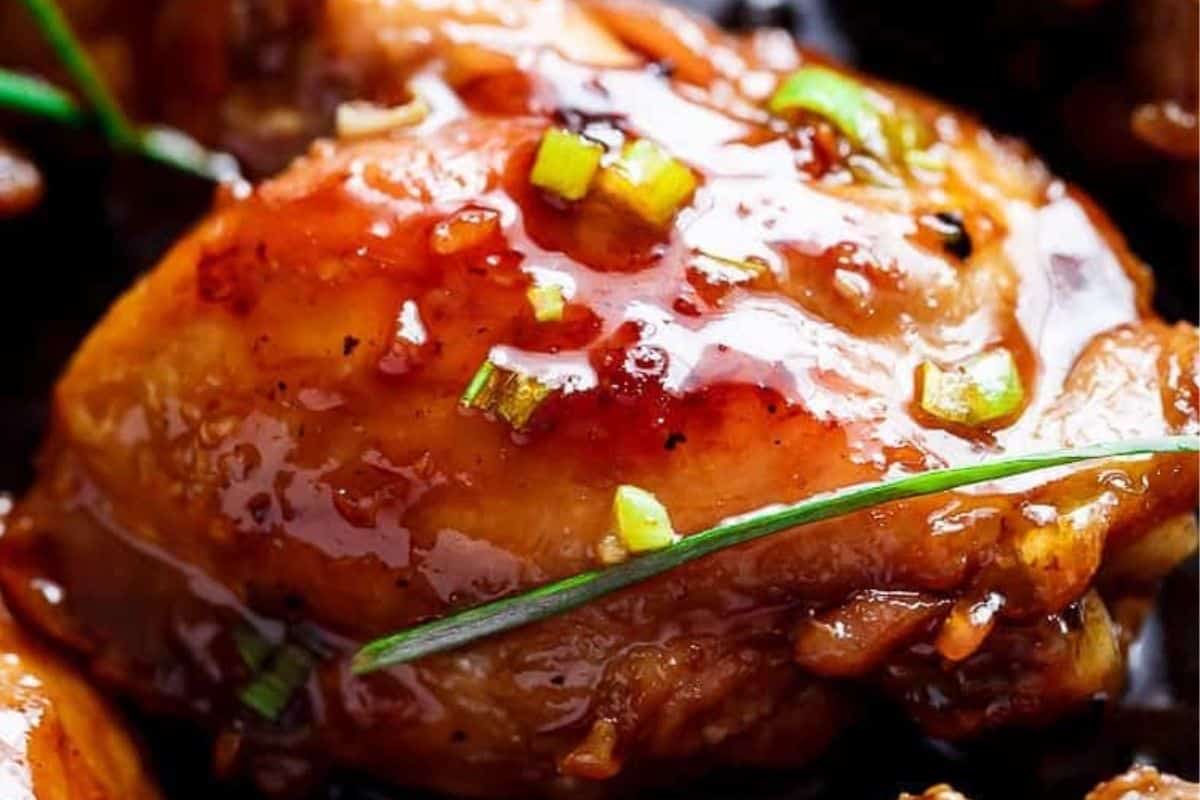 Cook until the teriyaki sauce thickens and reduces.