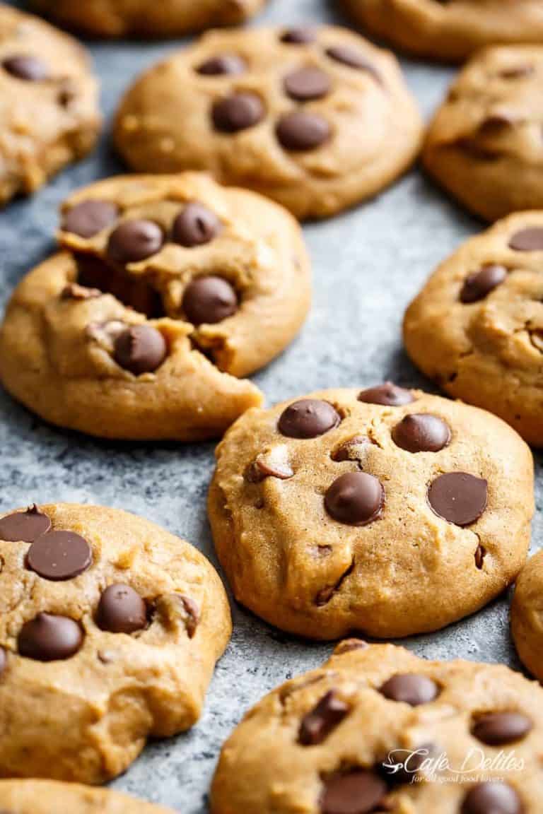 Soft Pumpkin Chocolate Chip Cookies - Cafe Delites