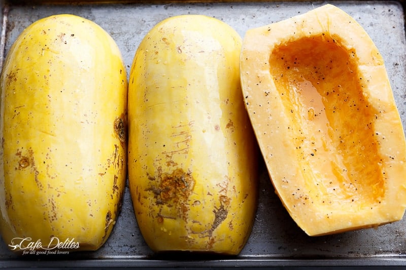 How To Cook Spaghetti Squash | https://cafedelites.com