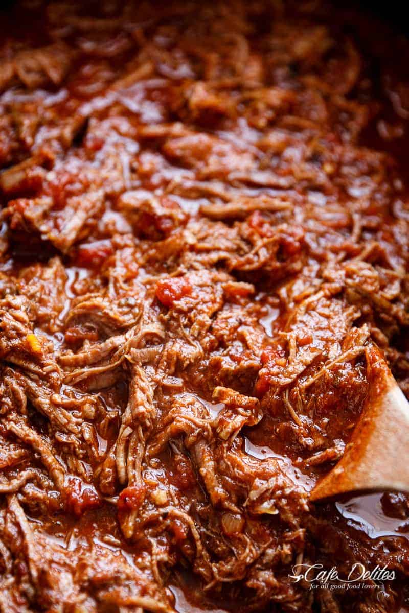 Slow Cooker Beef Ragu | https://cafedelites.com