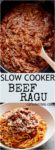 Slow Cooker Beef Ragu is a rich and tender, fall-apart tomato beef sauce. With all the magic happening in your slow cooker, come home to a satisfying, ready-made home cooked dinner! | http://cafedelites.com