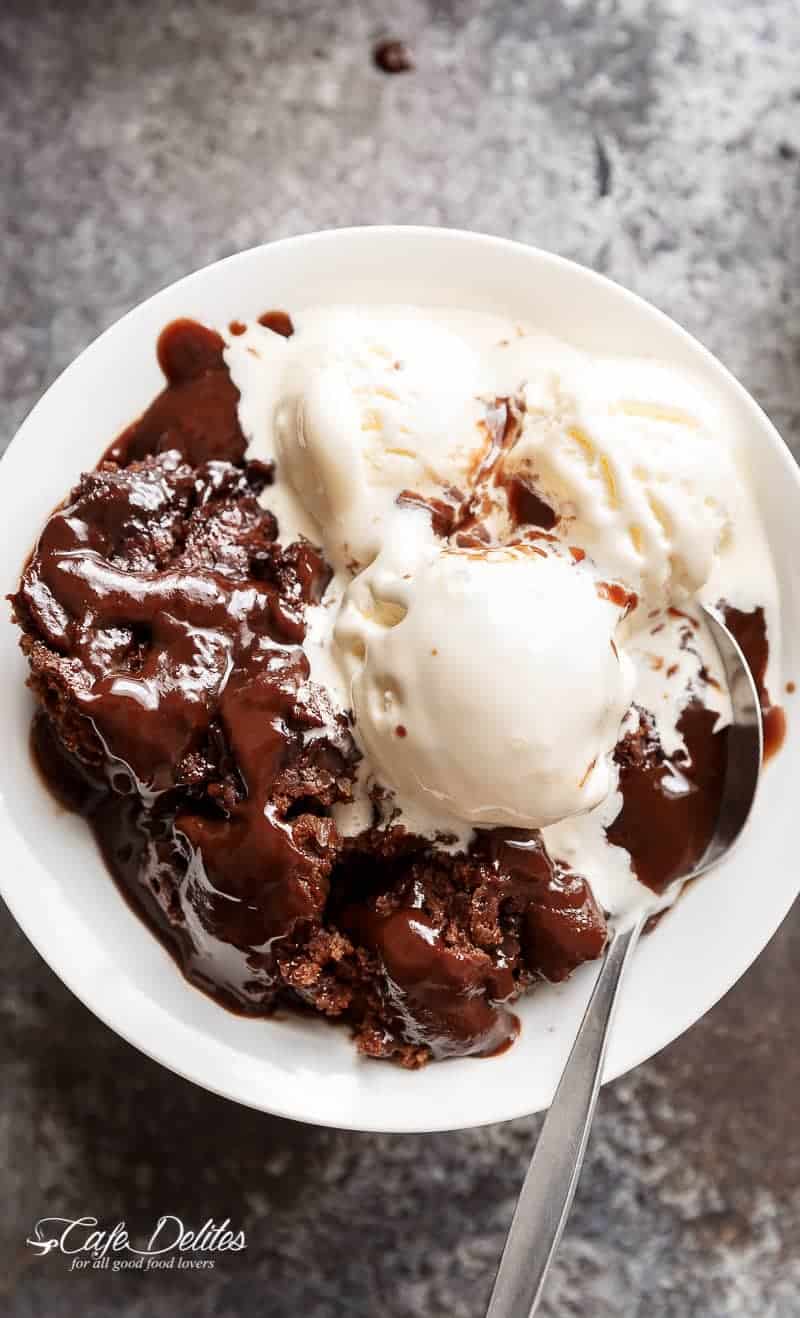 Hot Fudge Chocolate Pudding Cake Cafe Delites