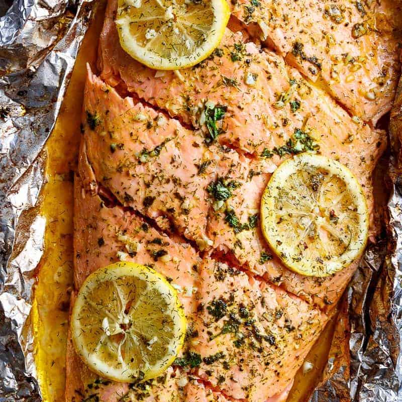 Lemon Butter Garlic Salmon - Cafe Delites