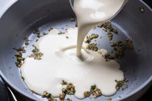 pouring milk