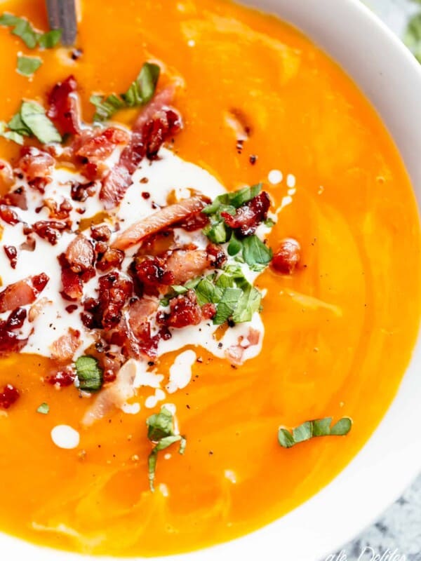Pumpkin Soup in a bowl