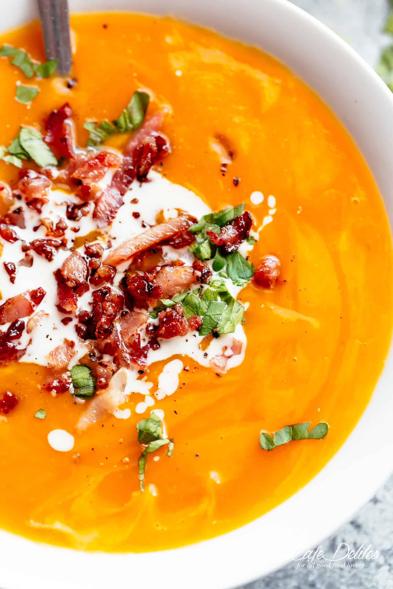 Pumpkin Soup in a bowl