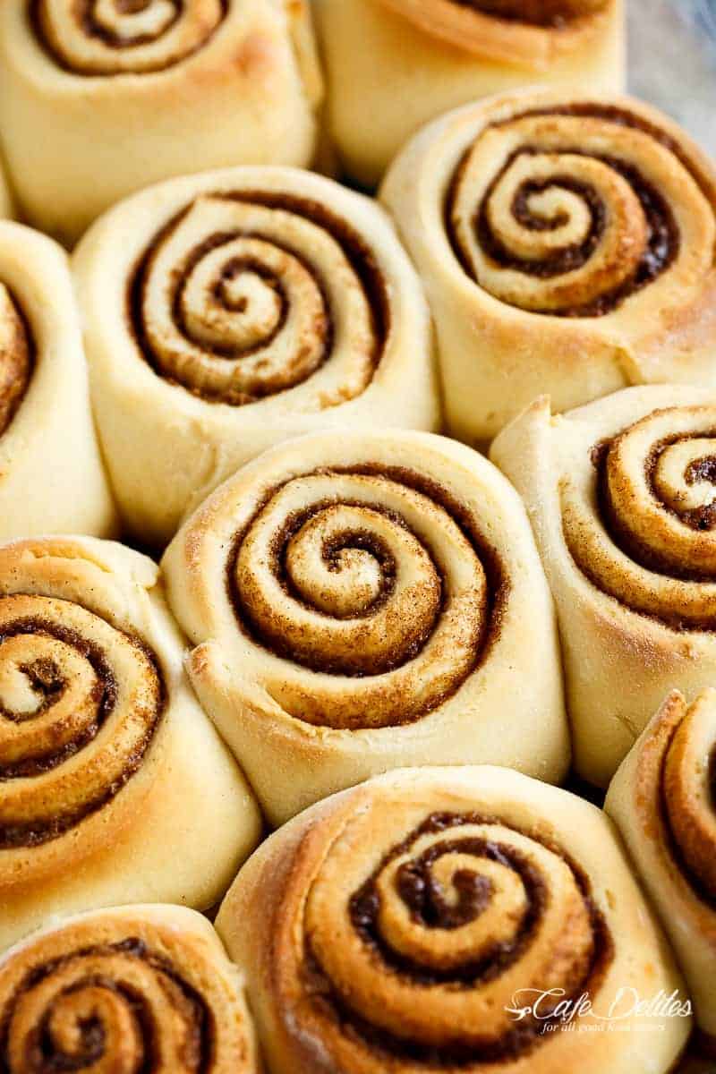 Soft Cinnamon Rolls with a cream cheese glaze are super fluffy and light with a simple hom Soft Cinnamon Rolls