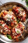 Italian Herb Bruschetta Chicken is a low carb alternative to a traditional Bruschetta! Transform ordinary chicken into a delicious, flavourful meal! | https://cafedelites.com