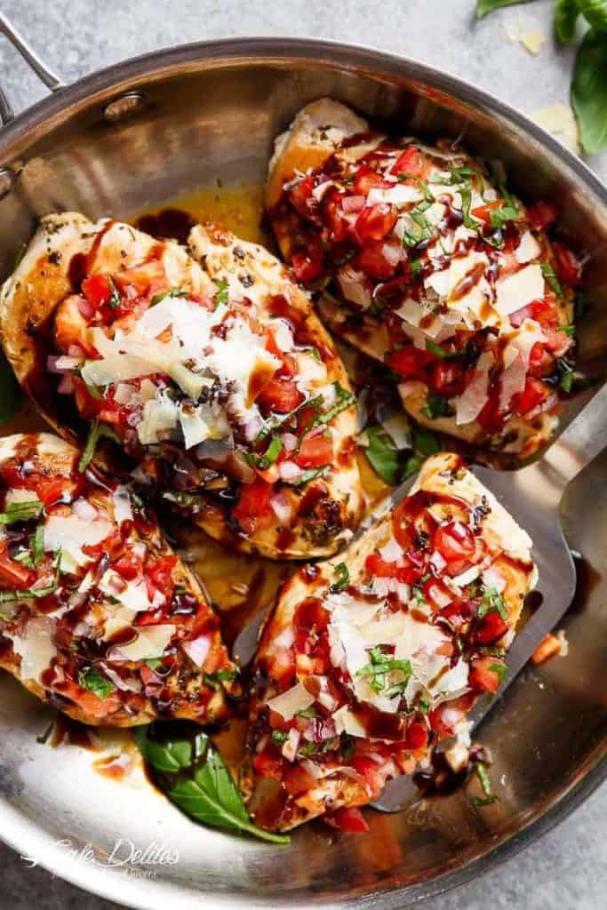 Italian Herb Bruschetta Chicken - Cafe Delites