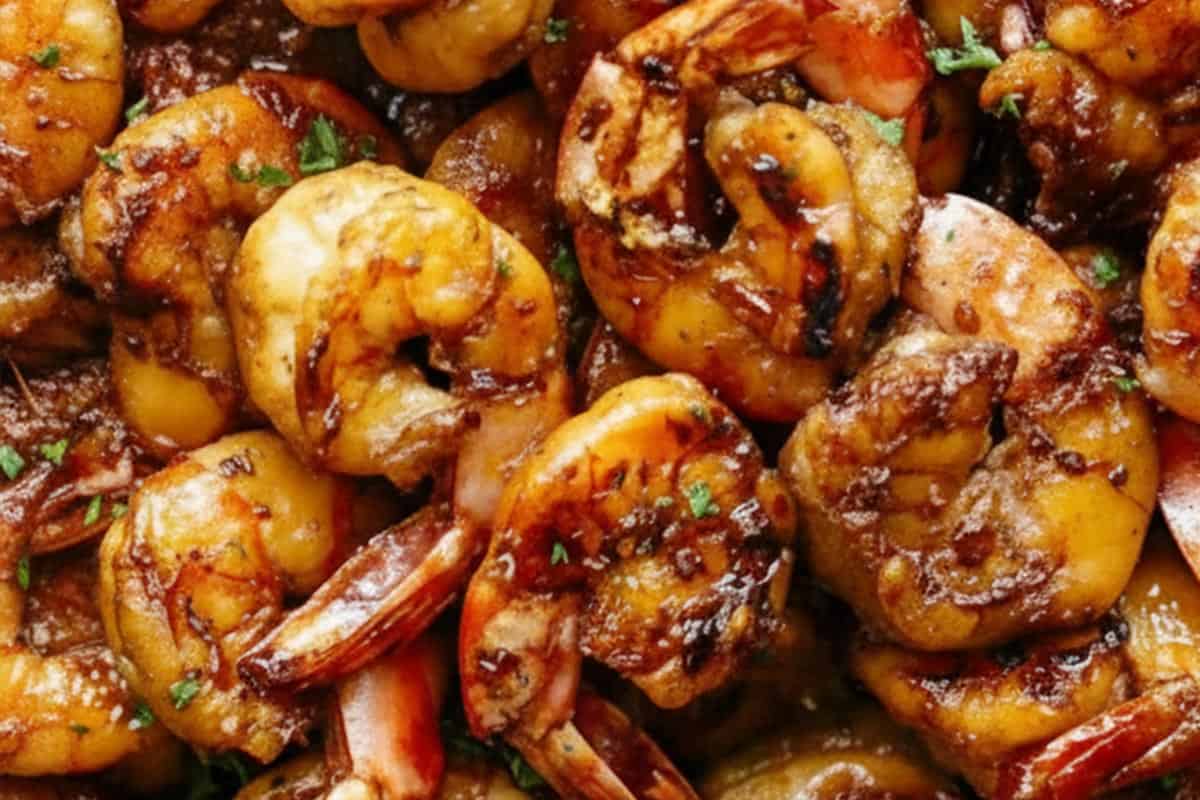 Returned all shrimp to the pan.