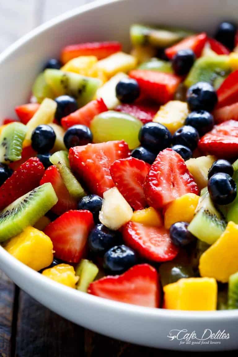 Honey Lime Fruit Salad Recipe - Cafe Delites