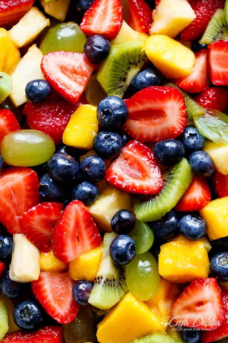 Fresh Fruit Salad (ready in 15 minutes!) - Fit Foodie Finds