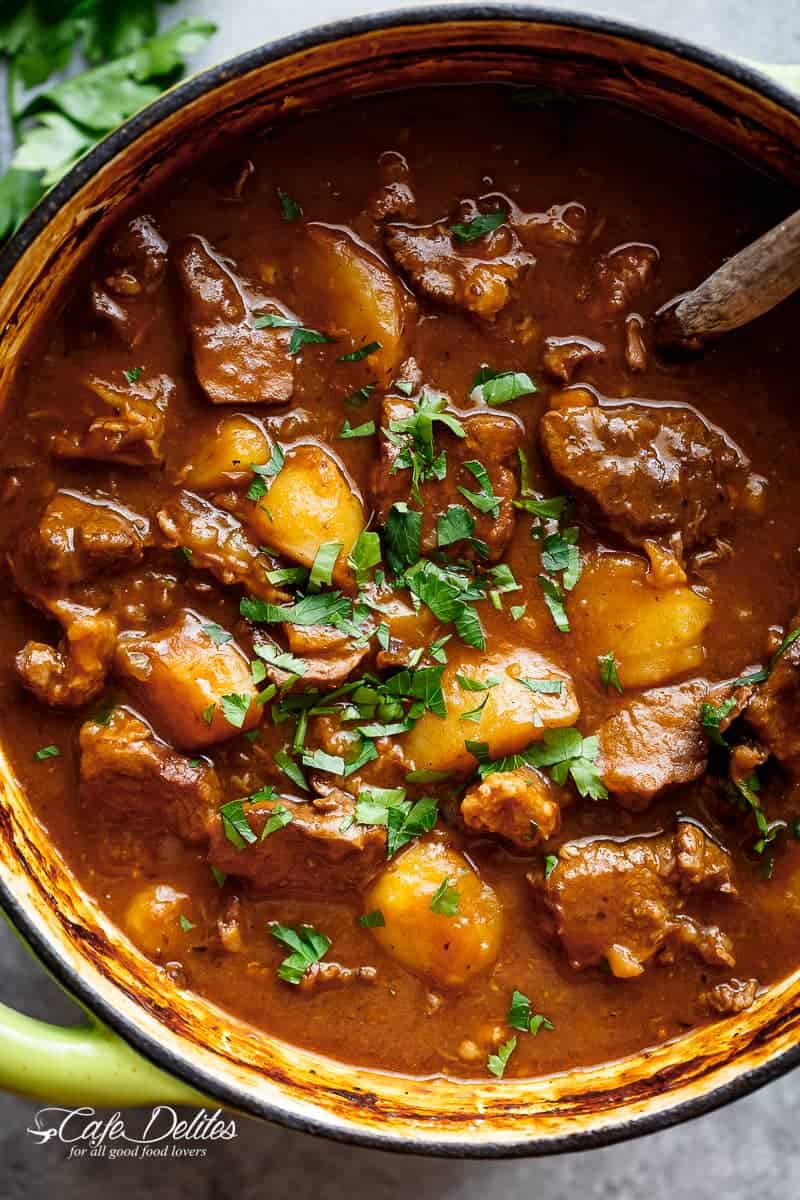 Beef And Guinness Stew is a heart warming bowl of comfort Beef And Guinness Stew