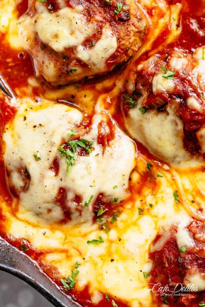 Cheesy Meatballs - Cafe Delites