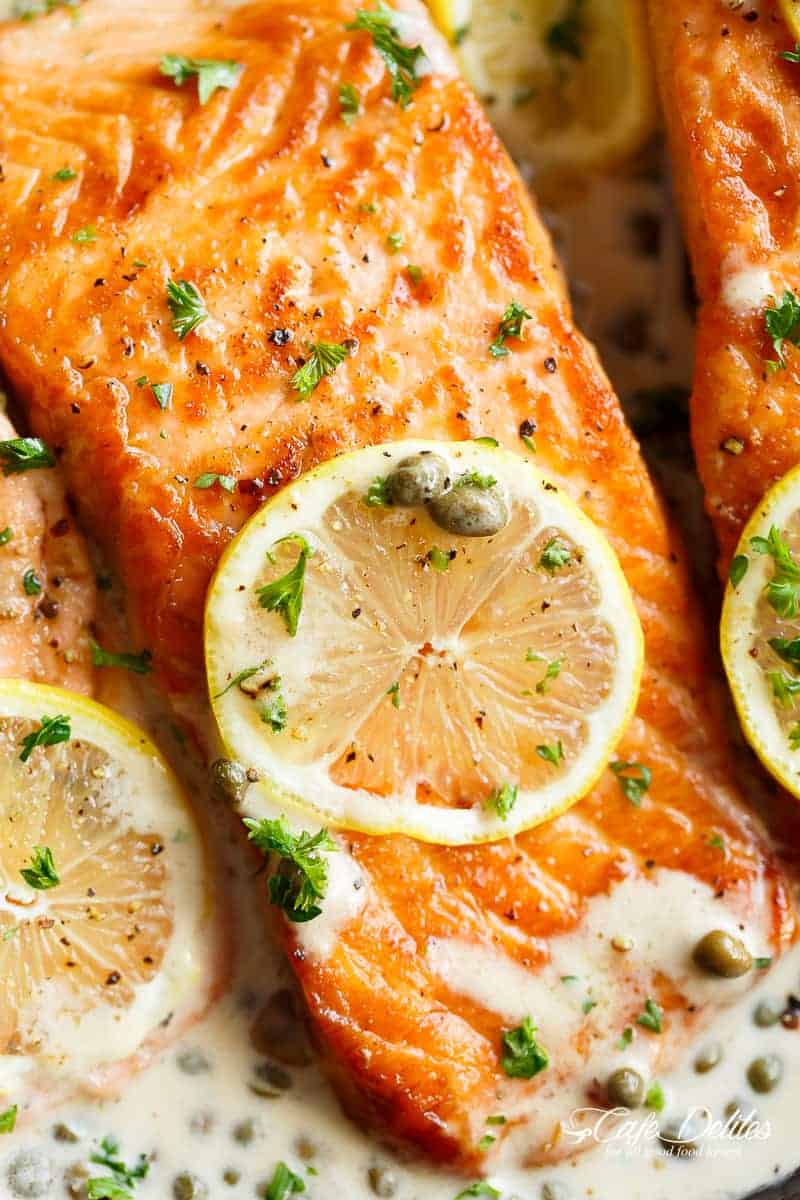 Easy Recipe Yummy Lemon Cream Sauce For Salmon The Healthy Cake Recipes