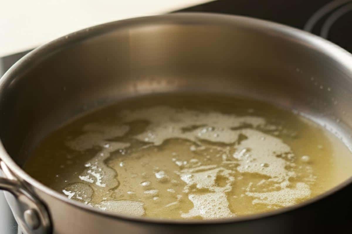 Melted the butter in a small saucepan.