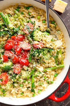 One Pot Orzo Primavera - Cafe Delites