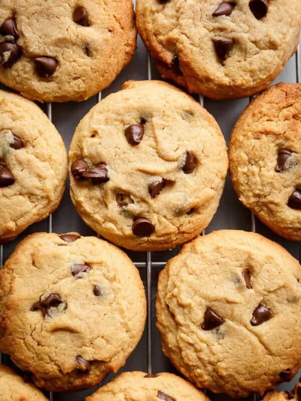 Soft Peanut Butter Cookies are crispy on the outside, soft and chewy on the inside on the grill