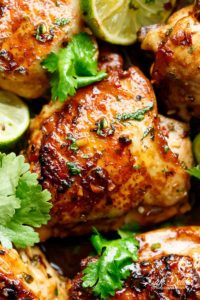 Crispy Cilantro Lime Chicken Recipe - Cafe Delites