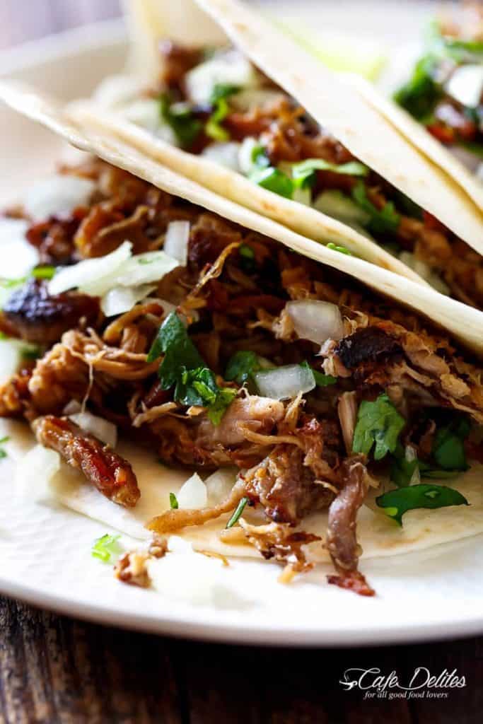 Crispy Pork Carnitas (Mexican Slow Cooked Pulled Pork) - Cafe Delites