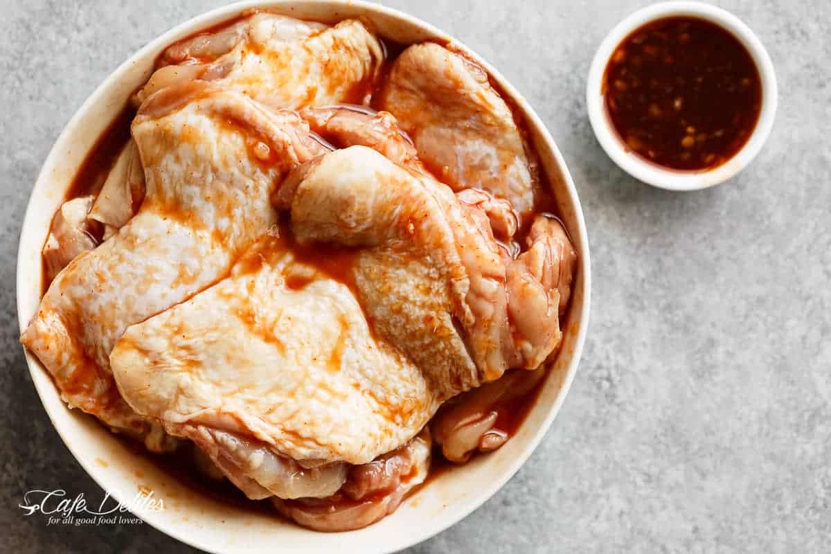 Flavour packed Honey Garlic Sriracha Chicken Honey Garlic Sriracha Chicken