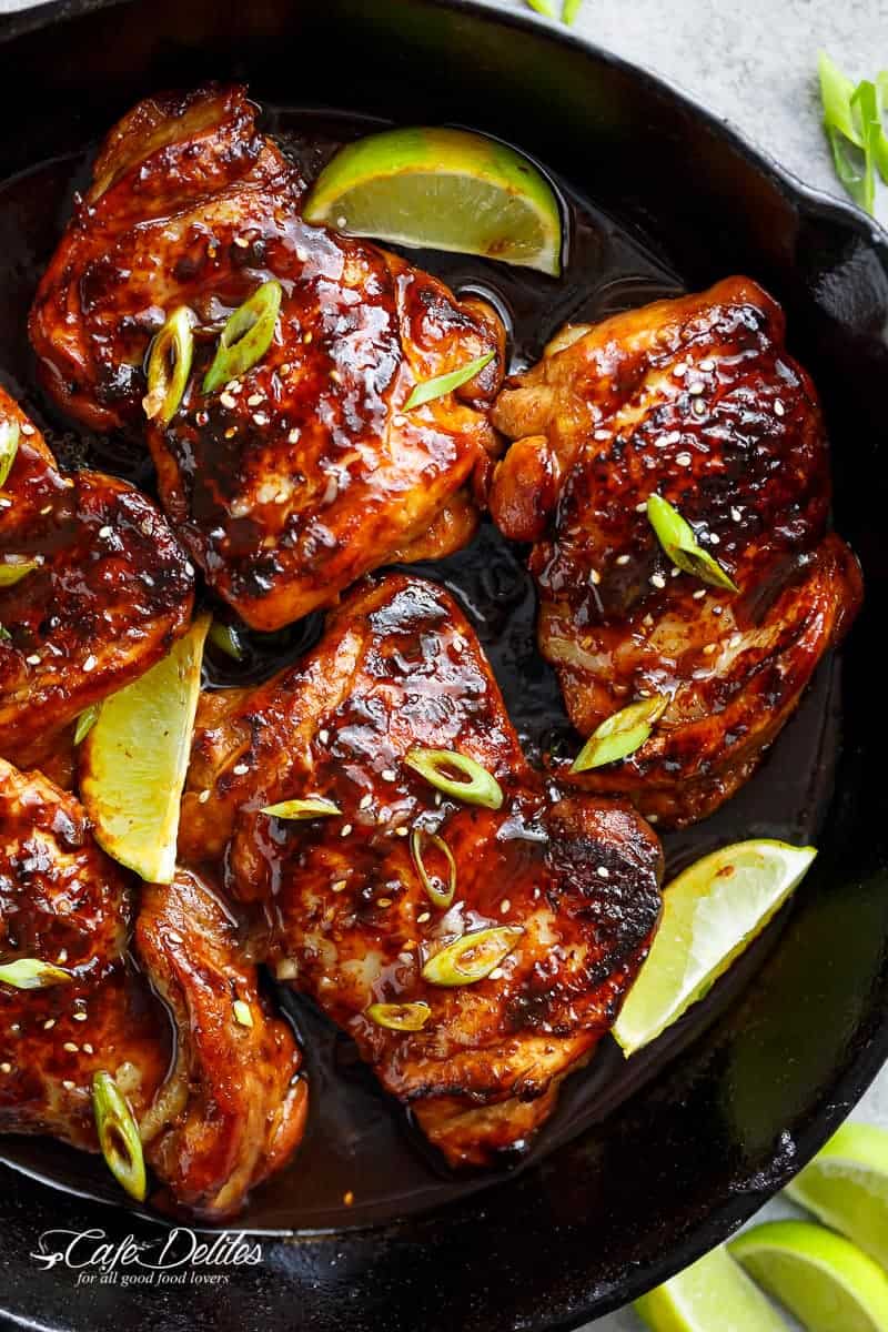 Flavour packed Honey Garlic Sriracha Chicken Honey Garlic Sriracha Chicken