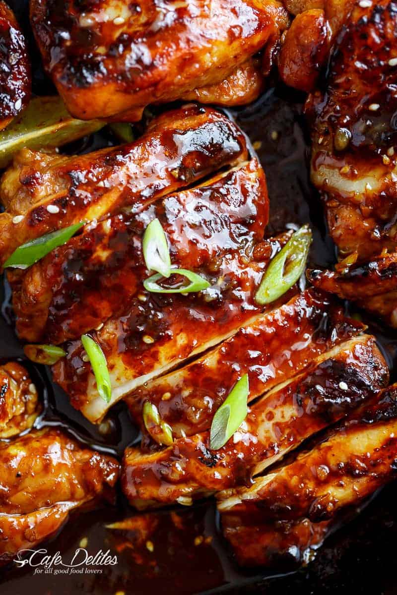 Flavour packed Honey Garlic Sriracha Chicken Honey Garlic Sriracha Chicken