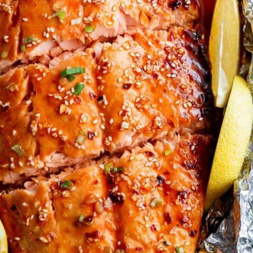 Easy Honey Sesame Salmon In Foil - Cafe Delites