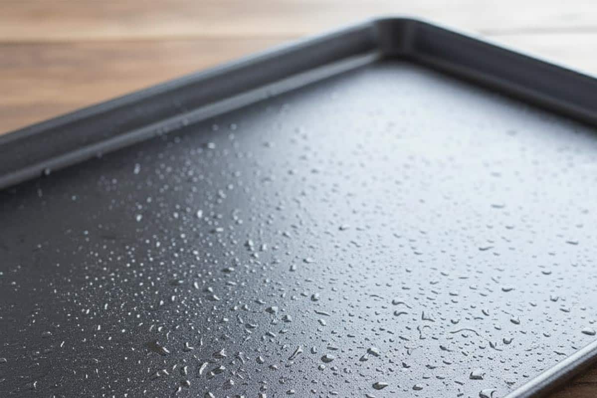 Lightly sprayed a large baking tray with non-stick cooking spray.