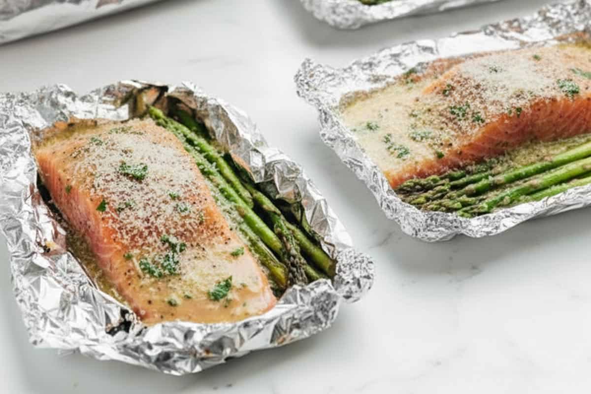 Folded the sides of the foil.