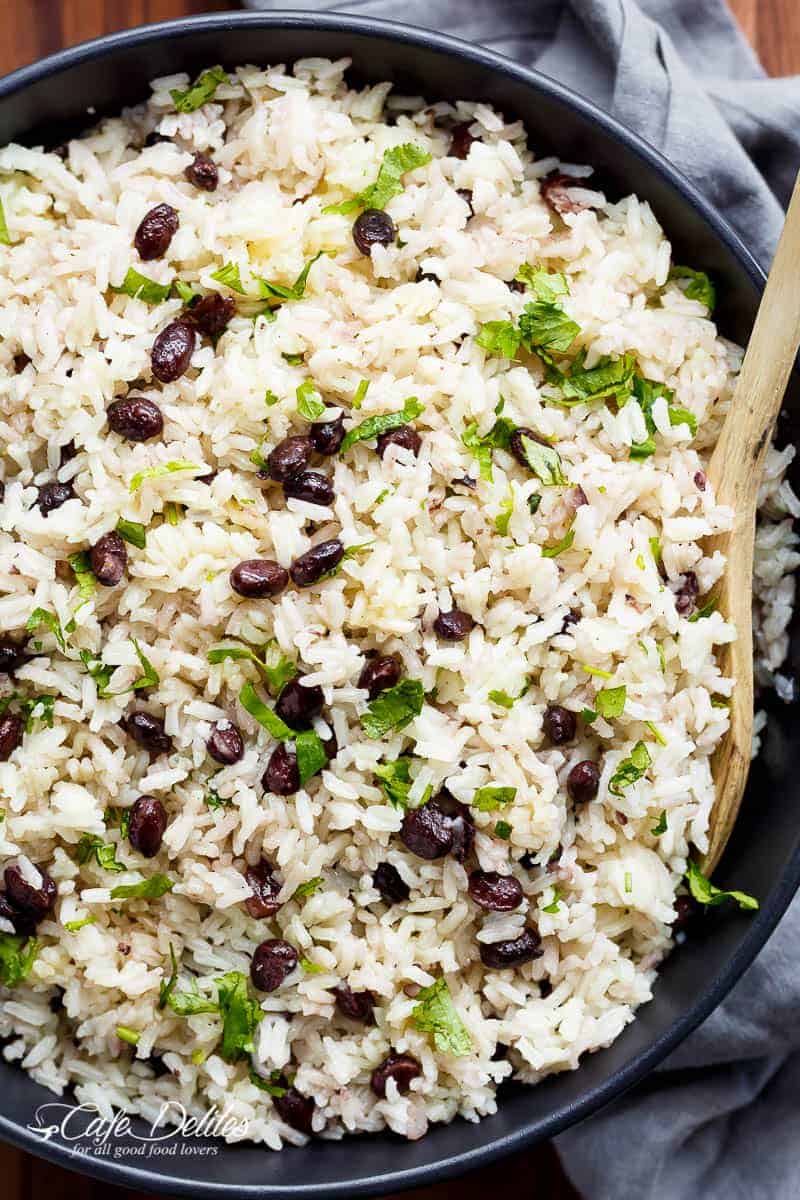 Black Beans Rice Recipe Cafe Delites