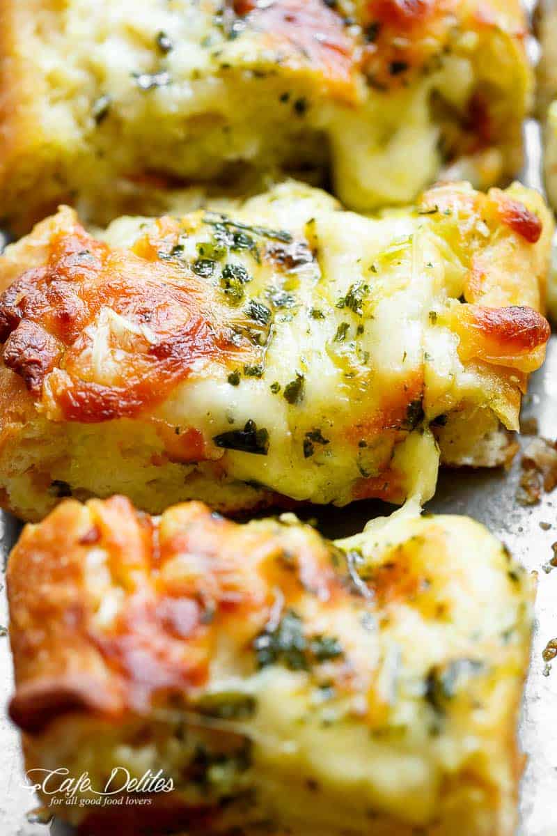 Easy Cheesy Garlic Bread Cafe Delites