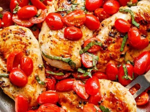 Garlic Tomato Basil Chicken