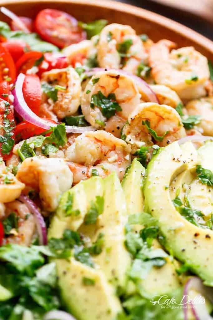 Shrimp Guacamole Salad - Cafe Delites